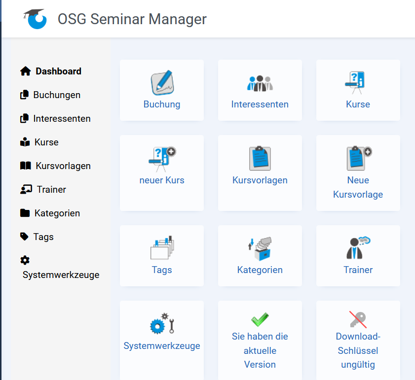 SMAN 450 Downloadschluessel Dashboard