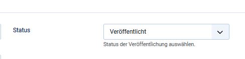status veroeffentlicht